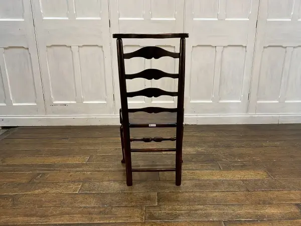 ラダーバックチェア｜エルム材・1890年代 素朴な英国カントリーチェア 4