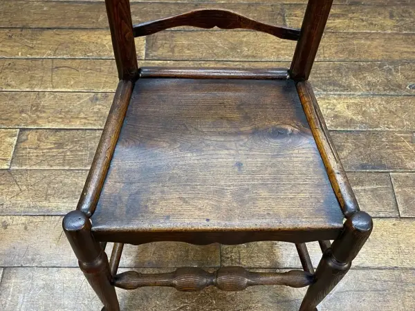 ラダーバックチェア｜エルム材・1890年代 素朴な英国カントリーチェア 6