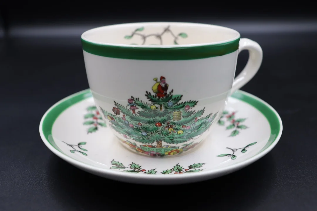 ティーカップ＆ソーサー｜クリスマスツリー Spode（スポード