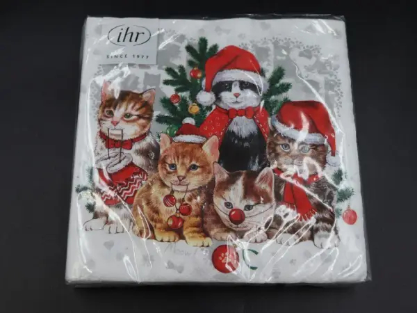 クリスマスcat ペーパーナプキン 1