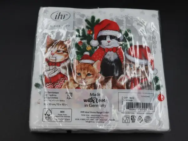 クリスマスcat ペーパーナプキン 2