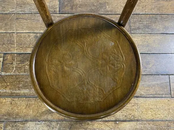 ベントウッドチェア｜ブナ材・1930年代 フラワーモチーフのパネルバック THONET（トーネット） 6