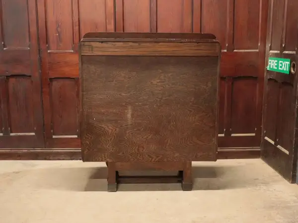 ブックケース｜オーク材・1930年代 ゴシックアーチのガラス扉 4