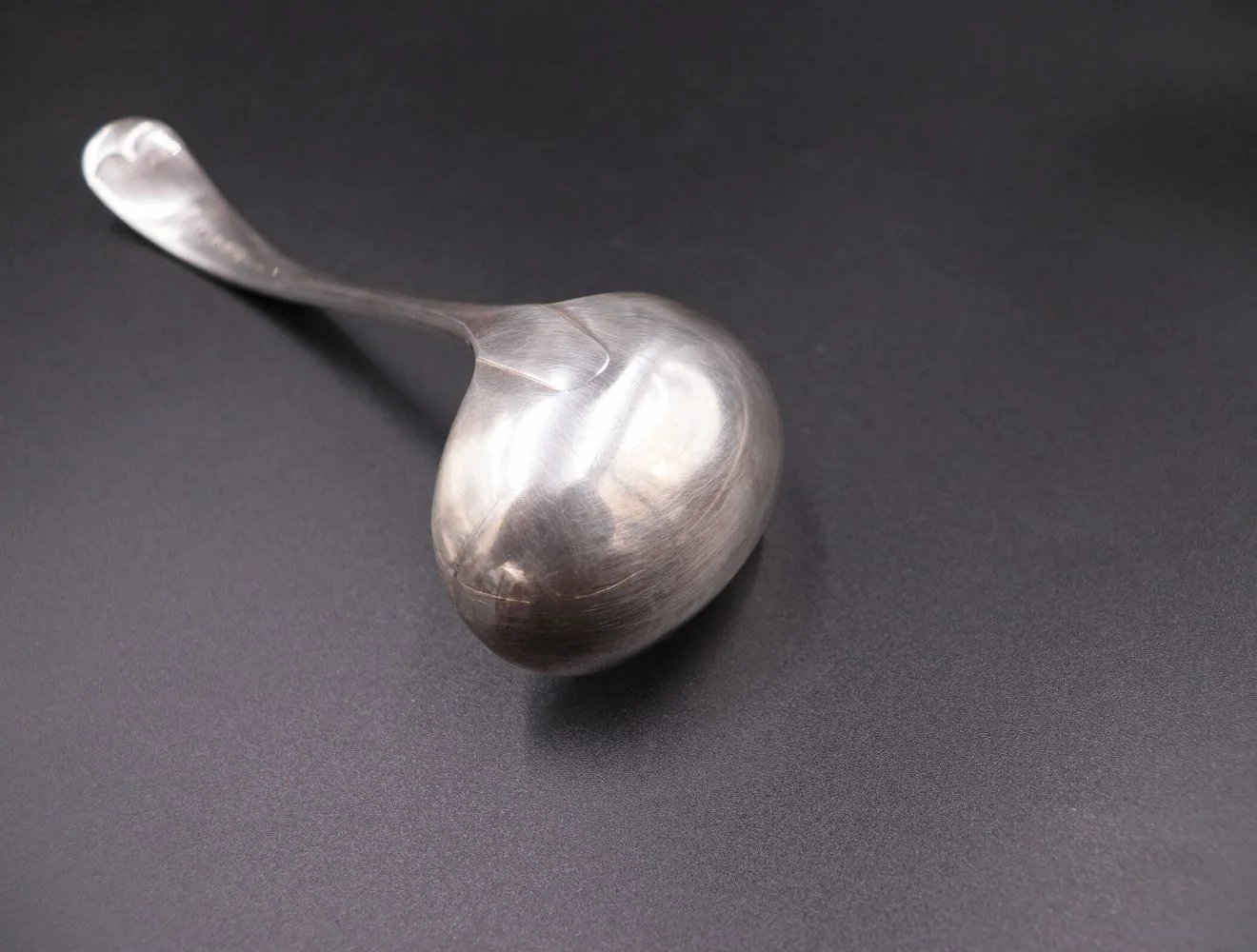 御売約　スターリングシルバー　レードル 一本 レードル｜洋白EPNS・1930年代 楕円の椀 18cm | ケントストア