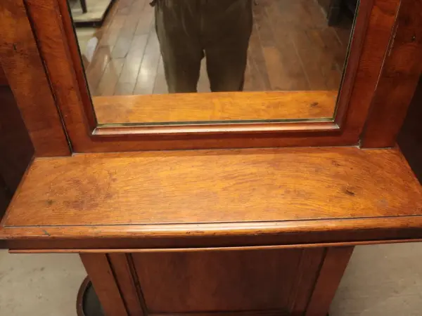 テーブルリーフキャビネット｜ウォルナット材・1930年代 アーチミラー付き 8