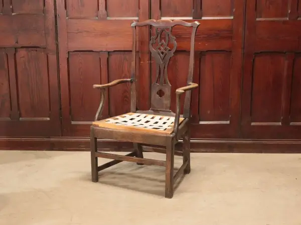 アームチェア｜エルム材・1850年代 希少チェア 1