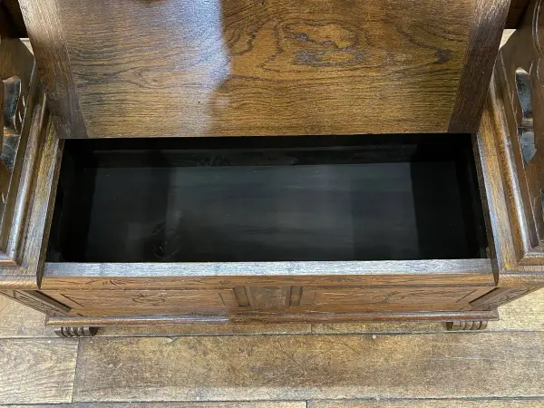 モンクスベンチ｜オーク材・1930年代 1台3役の伝統家具 11
