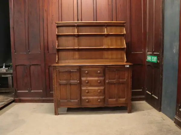 カップボード｜エルム材・1960年代 プレートラック付き ERCOL（アーコール） 3