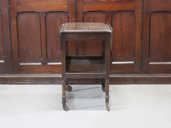 ティートローリー｜オーク材・1910年代 ドロップリーフ 3