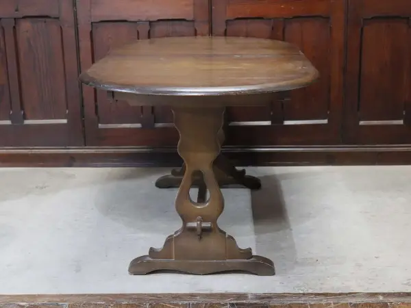 リフェクトリーテーブル｜エルム材・1960年代 楕円天板 ERCOL（アーコール） 6