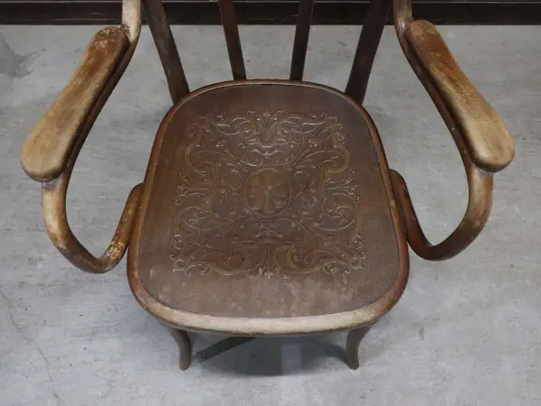 ベントウッドアームチェア｜ビーチ材・1930年代 ループバック THONET（トーネット） 6