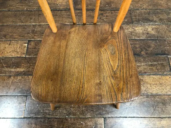 スティックバックチェア｜ブナ・エルム材・1960年代 背が抜けたダイニングチェア ERCOL（アーコール） 6