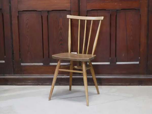 スティックバックチェア｜ブナ・エルム材・1960年代 背が抜けたダイニングチェア ERCOL（アーコール）