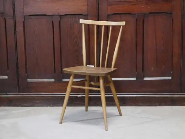 スティックバックチェア｜ブナ・エルム材・1960年代 背が抜けたダイニングチェア ERCOL（アーコール）