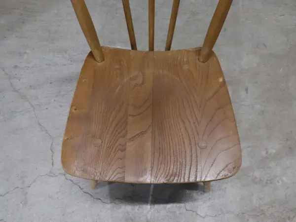スティックバックチェア｜ブナ・エルム材・1960年代 背が抜けたダイニングチェア ERCOL（アーコール） 6