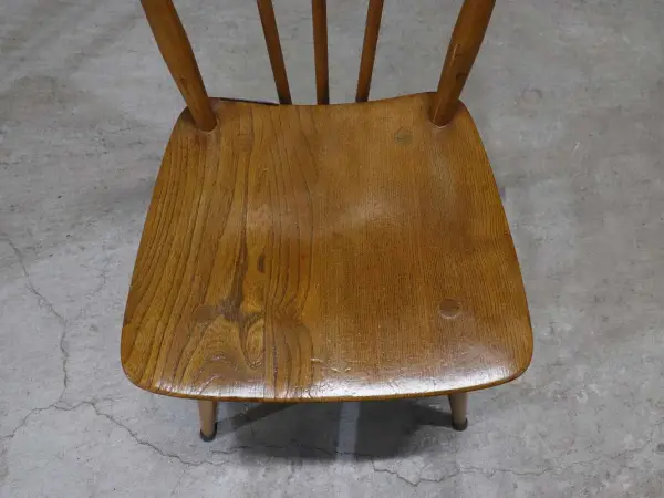スティックバックチェア｜ブナ・エルム材・1960年代 背が抜けたダイニングチェア ERCOL（アーコール） 6