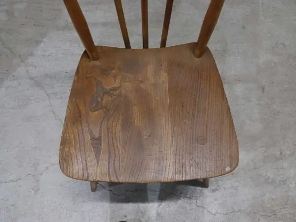 スティックバックチェア｜ブナ・エルム材・1960年代 背が抜けたダイニングチェア ERCOL（アーコール） 6