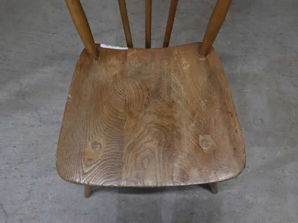 スティックバックチェア｜ブナ・エルム材・1960年代 背が抜けたダイニングチェア ERCOL（アーコール） 6