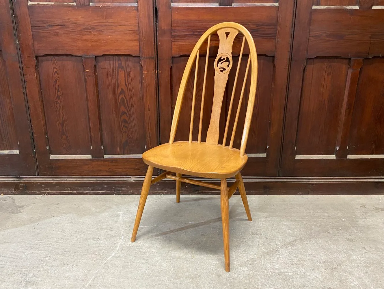 スワンバックチェア｜ブナ材・エルム材・1960年代 ハイバック ERCOL