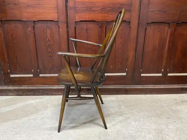 クエーカーアームチェア｜ブナ・エルム材・1960年代 ハイバック肘掛け付き ERCOL（アーコール） 3