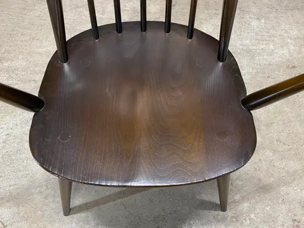 クエーカーアームチェア｜ブナ・エルム材・1960年代 ハイバック肘掛け付き ERCOL（アーコール） 6