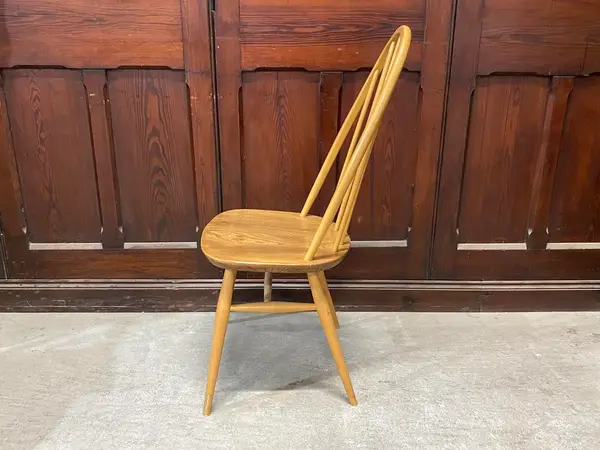 クエーカーチェア｜ブナ材・エルム材・1960年代 フィット感あるハイバック ERCOL（アーコール） 3