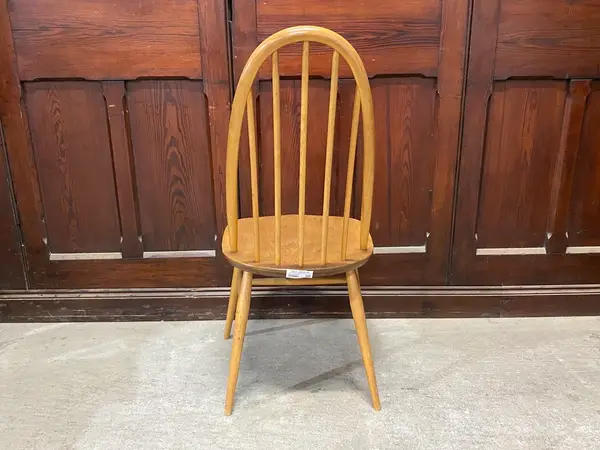 クエーカーチェア｜ブナ材・エルム材・1960年代 フィット感あるハイバック ERCOL（アーコール） 4