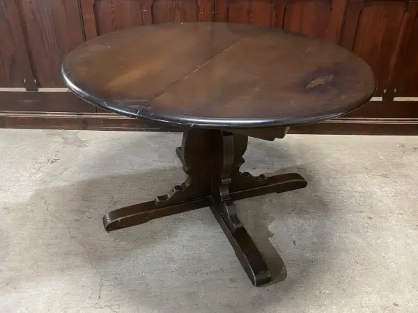 ダイニングテーブル｜エルム材・1960年代 円形ペデスタル ERCOL（アーコール） 1