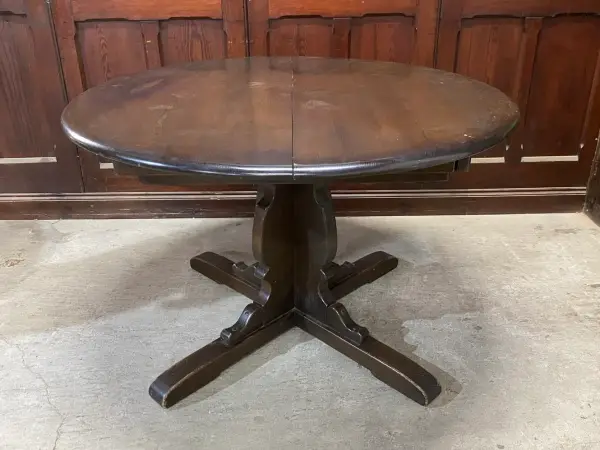 ダイニングテーブル｜エルム材・1960年代 円形ペデスタル ERCOL（アーコール） 5