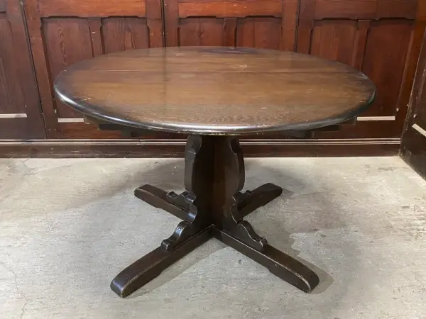 ダイニングテーブル｜エルム材・1960年代 円形ペデスタル ERCOL（アーコール） 6