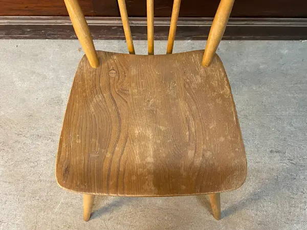 スティックバックチェア｜ブナ・エルム材・1960年代 背が抜けたダイニングチェア ERCOL（アーコール） 6