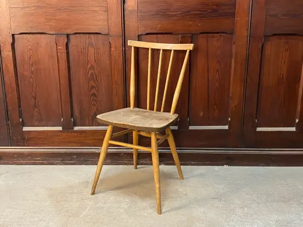 スティックバックチェア｜ブナ・エルム材・1960年代 背が抜けたダイニングチェア ERCOL（アーコール） 1
