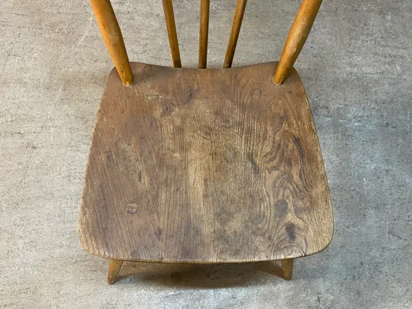 スティックバックチェア｜ブナ・エルム材・1960年代 背が抜けたダイニングチェア ERCOL（アーコール） 6