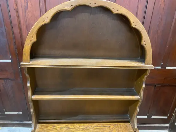 カップボード｜オーク材・1930年代 ドーム型トップの飾り棚 8