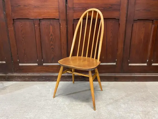 クエーカーチェア｜ブナ・エルム材・1960年代 スポークバック ERCOL（アーコール）