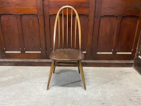クエーカーチェア｜ブナ材・エルム材・1960年代 フィット感あるハイバック ERCOL（アーコール） 2