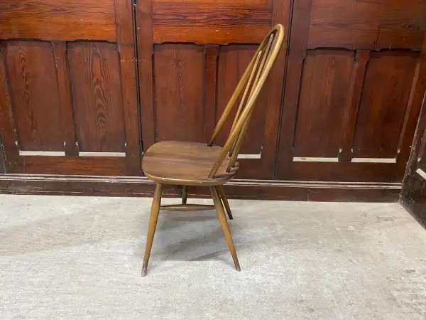クエーカーチェア｜ブナ材・エルム材・1960年代 フィット感あるハイバック ERCOL（アーコール） 3
