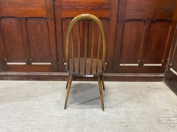 クエーカーチェア｜ブナ材・エルム材・1960年代 フィット感あるハイバック ERCOL（アーコール） 4