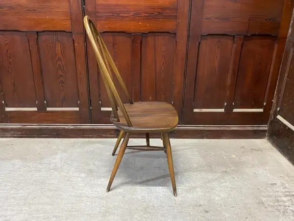 クエーカーチェア｜ブナ材・エルム材・1960年代 フィット感あるハイバック ERCOL（アーコール） 5