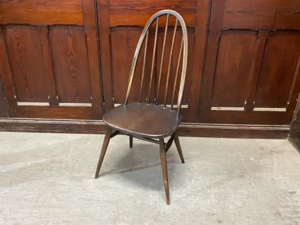クエーカーチェア｜ブナ材・エルム材・1960年代 幅広座面のダイニングチェア ERCOL（アーコール） 1