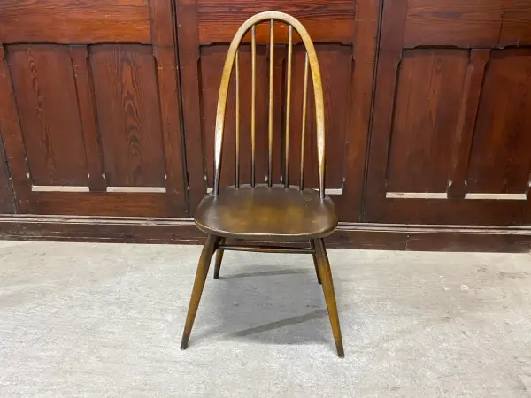クエーカーチェア｜ブナ材・エルム材・1960年代 フィット感あるハイバック ERCOL（アーコール） 2