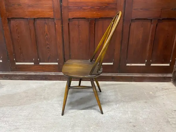 クエーカーチェア｜ブナ材・エルム材・1960年代 フィット感あるハイバック ERCOL（アーコール） 3