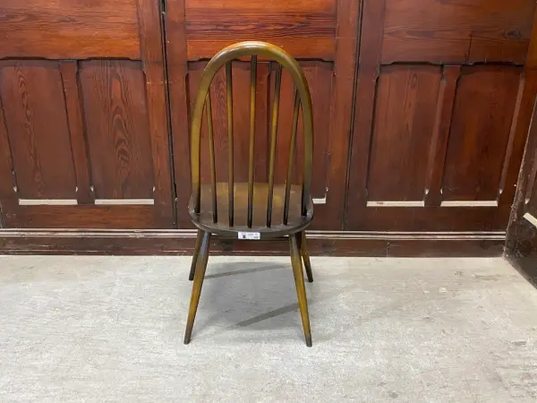 クエーカーチェア｜ブナ材・エルム材・1960年代 フィット感あるハイバック ERCOL（アーコール） 4