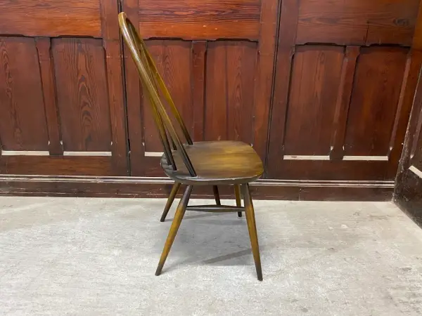 クエーカーチェア｜ブナ材・エルム材・1960年代 フィット感あるハイバック ERCOL（アーコール） 5