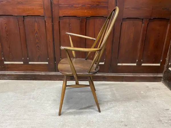 クエーカーアームチェア｜ブナ・エルム材・1960年代 ハイバック肘掛け付き ERCOL（アーコール） 3