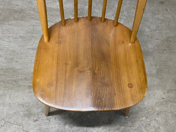 クエーカーチェア｜ブナ材・エルム材・1960年代 ゆったり座れる一脚 ERCOL（アーコール） 6
