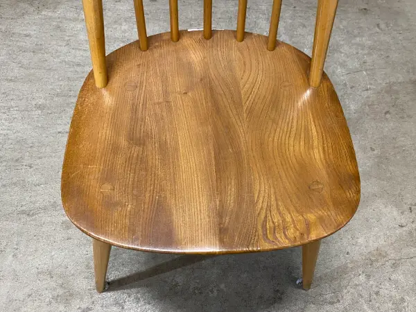 クエーカーチェア｜ブナ材・エルム材・1960年代 背もたれ美しいウィンザー様式 ERCOL（アーコール） 6