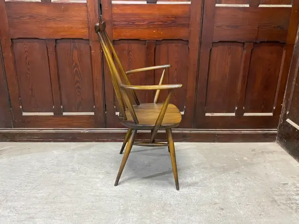ゴールドスミス アームチェア｜ブナ材・エルム材・1960年代 ハイバックの名作アームチェア ERCOL（アーコール） 5