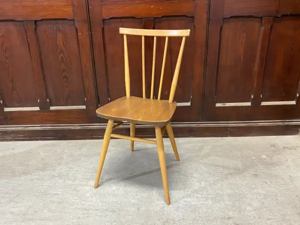スティックバックチェア｜ブナ・エルム材・1960年代 背が抜けたダイニングチェア ERCOL（アーコール）