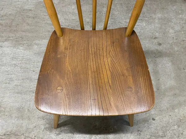 スティックバックチェア｜ブナ・エルム材・1960年代 背が抜けたダイニングチェア ERCOL（アーコール） 6